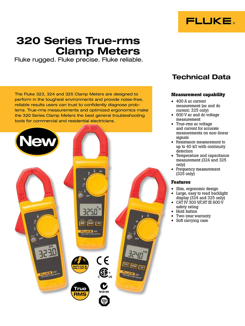 Clamp Meter Fluke 323 S&R Perfect Engineering